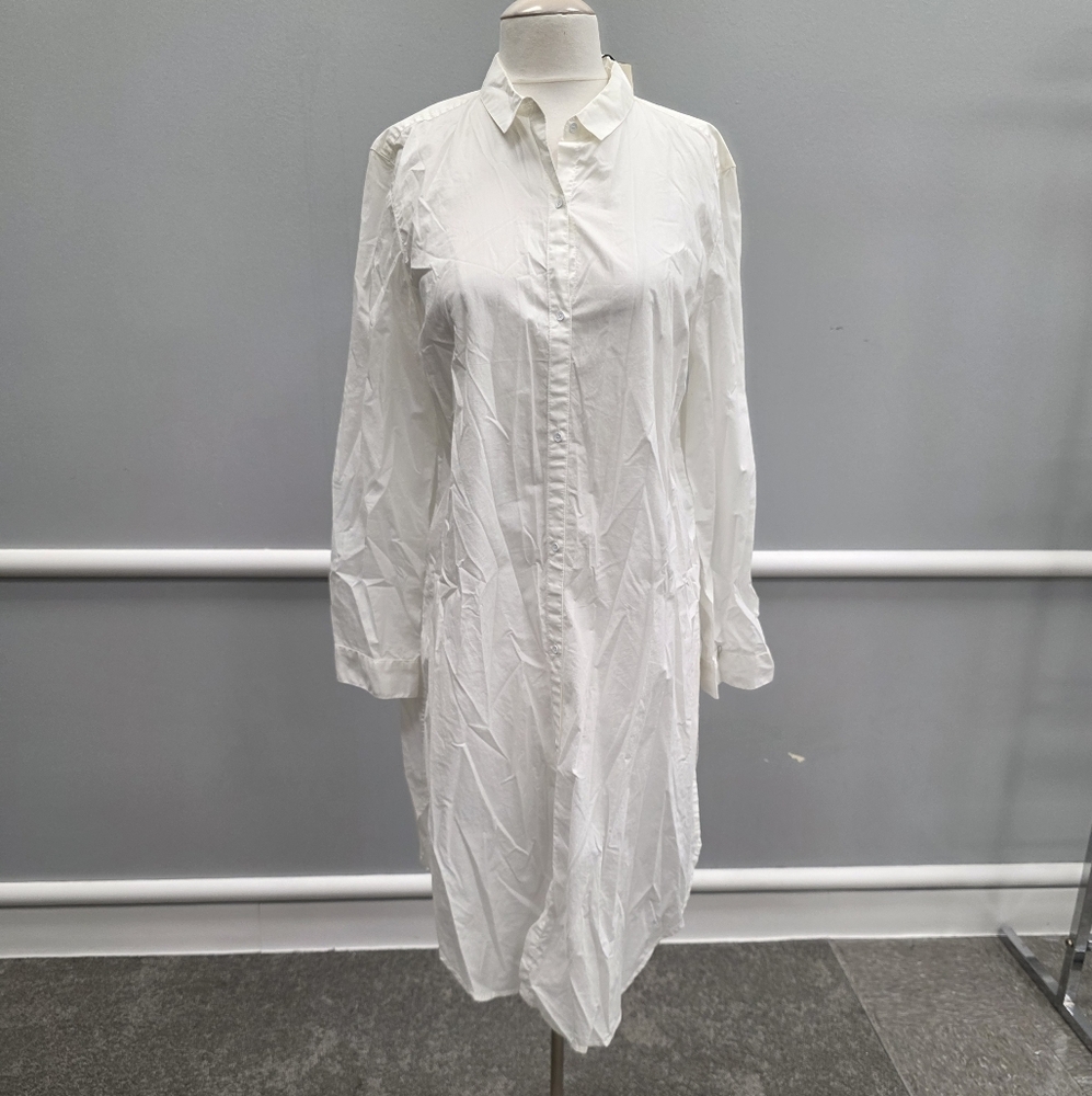 Calvin Klein Jeans Crisp White Long Sleeve Dress